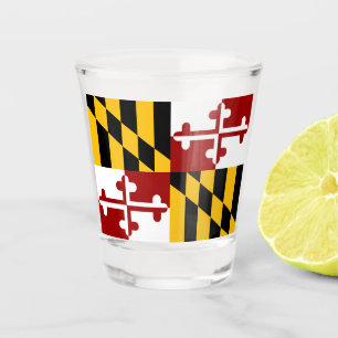 Maryland-Flagge  Schnapsglas