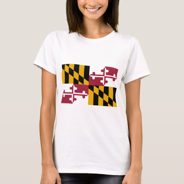 Maryland-Flagge T-Shirt (Vorderseite)