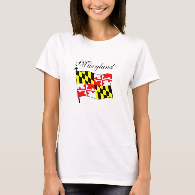 Maryland-Flagge T-Shirt (Vorderseite)