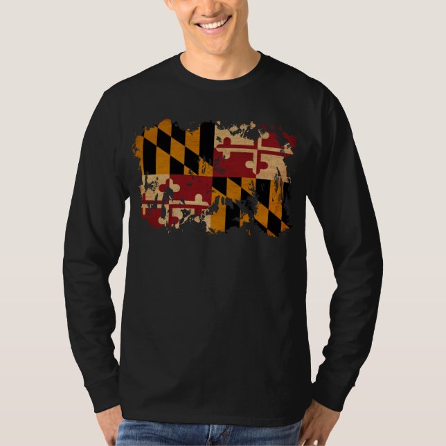Maryland-Flagge T-Shirt (Vorderseite)