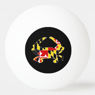 Maryland-Flaggen-Krabben-Klingeln Pong Ball Tischtennisball