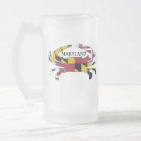 Maryland-Flaggen-Krabben-mattierte Tasse
