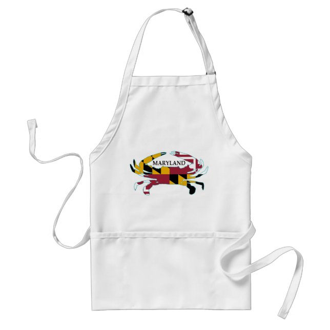 Maryland-Flaggen-Krabben-Schürze Schürze (Vorne)