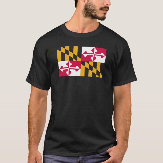 Maryland-Flaggen-Shirt T-Shirt (Vorderseite)