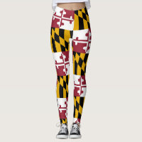 Maryland-Flaggen-Stolz-Leggings-Yoga-Hosen