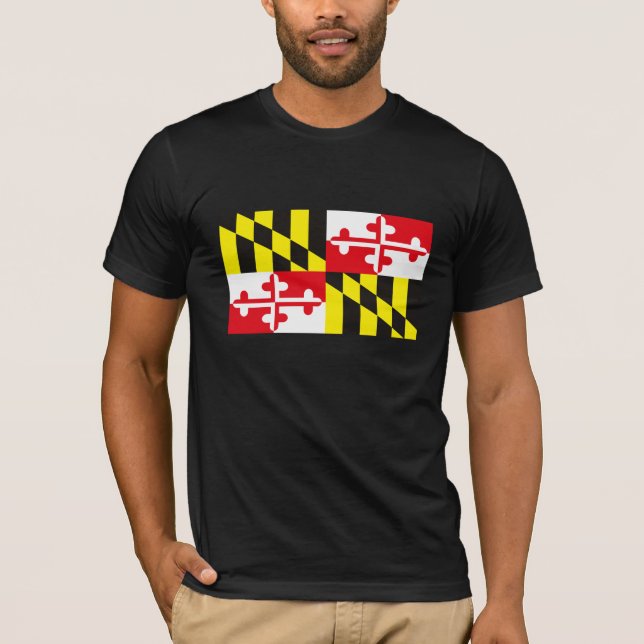 Maryland-Flaggen-T - Shirt (Vorderseite)
