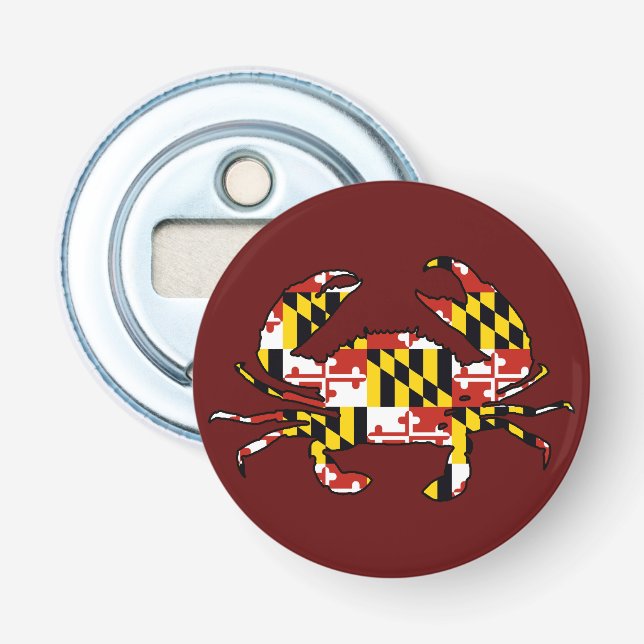 Maryland-Flaggenkrabben-Flaschenöffner Flaschenöffner (Vorderseite)