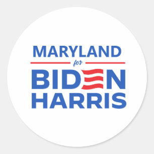 Maryland for Biden Harris Runder Aufkleber