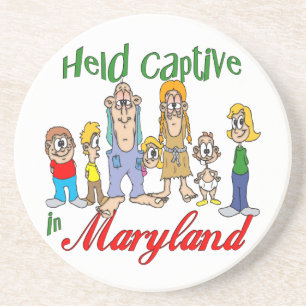 Maryland Funny Trailer Park Sandstone Untersetzer