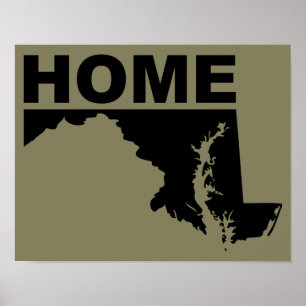 Maryland-Heimat-Poster-Schild außerhalb des Staate Poster