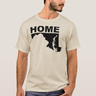Maryland Heimweg-von-Staat-T-Shirt Tees