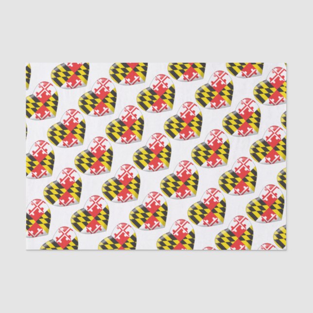 Maryland-Herz Seidenpapier (Vorderseite)