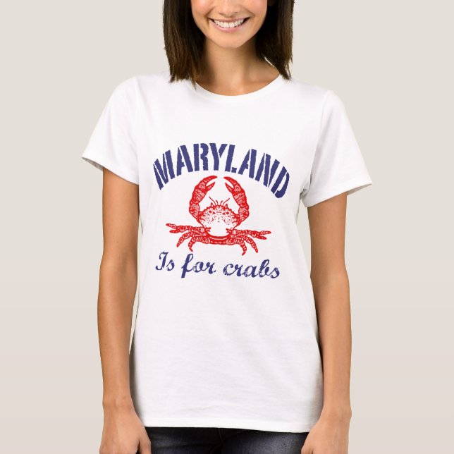 Maryland ist für Krebse T-Shirt (Vorderseite)