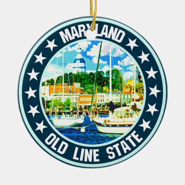 Maryland Keramik Ornament (Vorne)