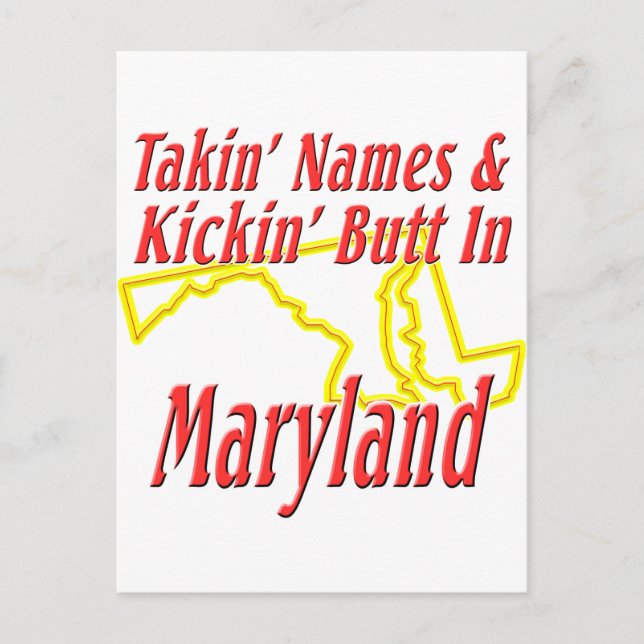 Maryland - Kickin' Hintern Postkarte (Vorderseite)