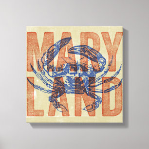 Maryland-Krabben-Leinwand-Kunst Leinwanddruck