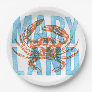 Maryland-Krabben-Papier-Teller Pappteller