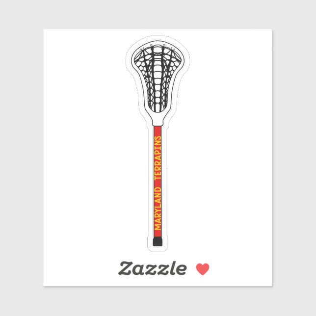 Maryland-Lacrosse-Stick Aufkleber (Blatt)