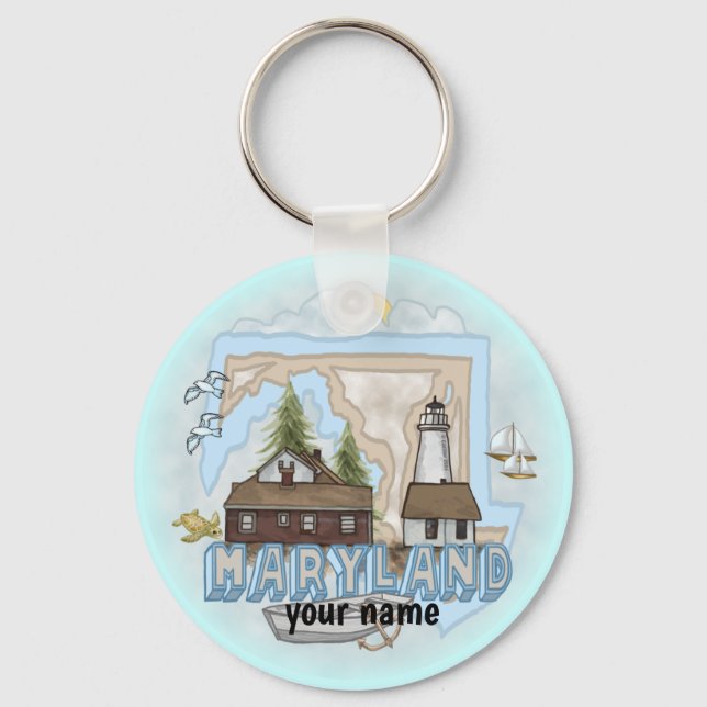 Maryland Lighthouse Schlüsselanhänger (Vorderseite)