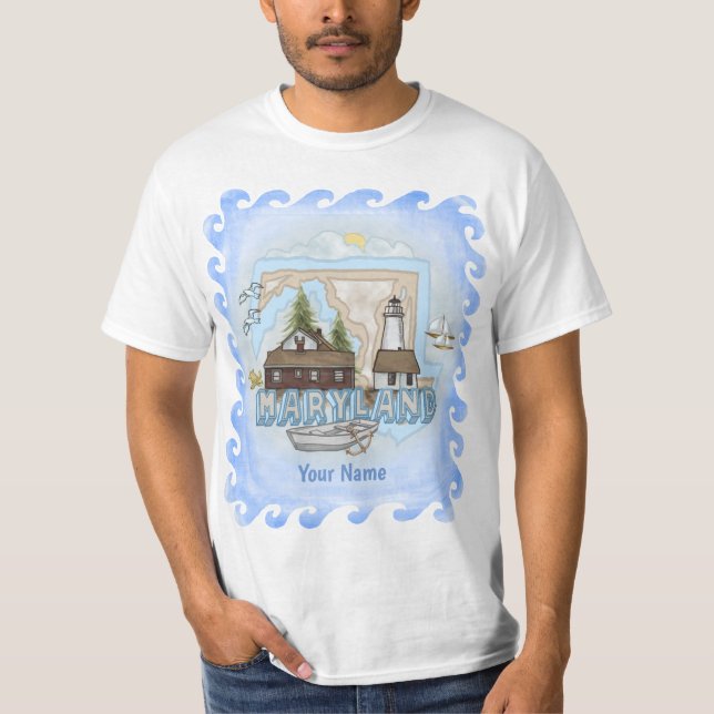 Maryland Lighthouse T - Shirt (Vorderseite)