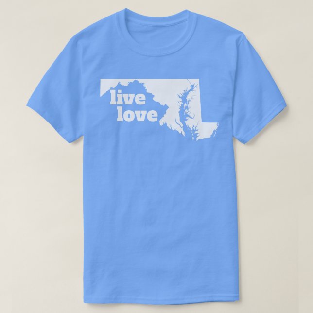 Maryland Live Liebe Maryland T-Shirt (Design vorne)