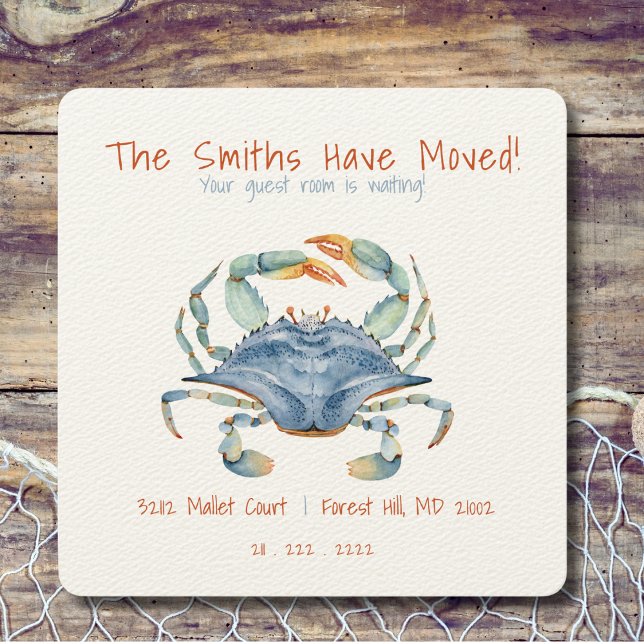 Maryland New Zuhause Change Address Postcard Karte (Moving to Maryland? Send your friends and family a beautiful personalized announcement!)