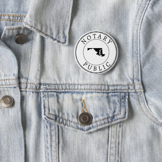 Maryland Notary Public Button (Beispiel)