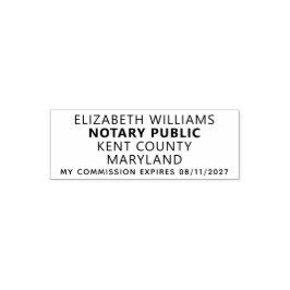 Maryland Notary Public Permastempel
