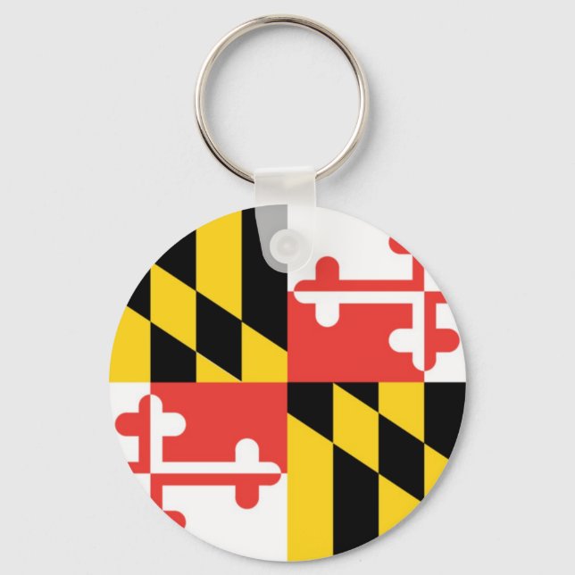 Maryland Offizielle Staatsflagge Schlüsselanhänger (Vorderseite)