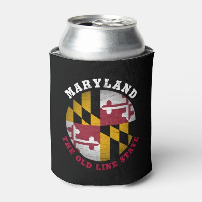 MARYLAND OLD LINE STAAT FLAG DOSENKÜHLER (Kanne Vorderseite)