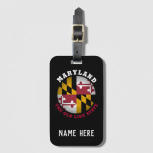 MARYLAND OLD LINE STAAT FLAG GEPÄCKANHÄNGER