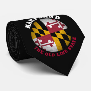 MARYLAND OLD LINE STAAT FLAG KRAWATTE