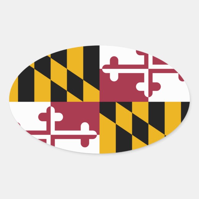Maryland Oval autocollant (Devant)