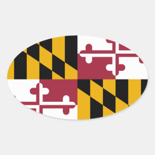 Maryland-Ovalaufkleber Ovaler Aufkleber