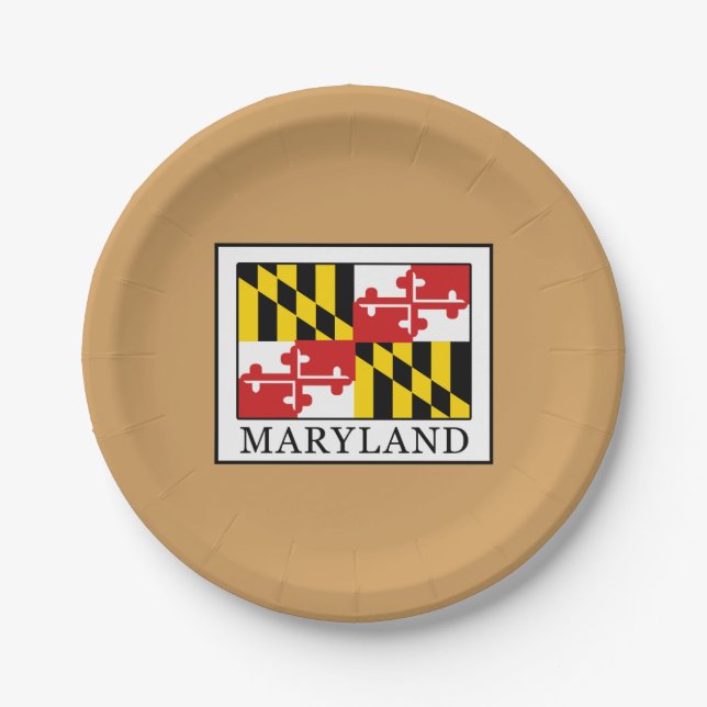 Maryland Pappteller (Vorderseite)