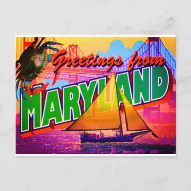 Maryland Postcard Postkarte (Vorderseite)