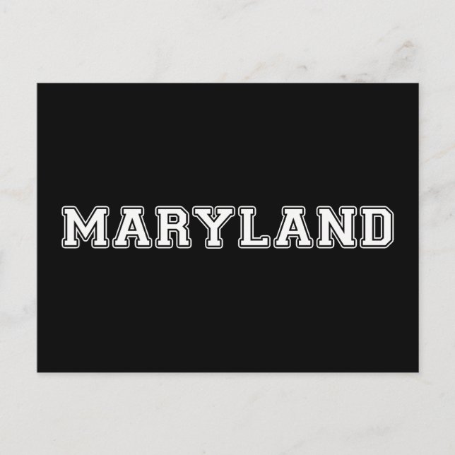 Maryland Postkarte (Vorderseite)