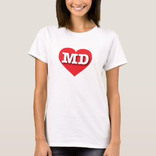 Maryland Red Heart - I Liebe MD T-Shirt