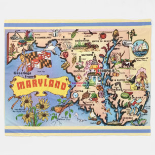 Maryland Retro-Wurfdecke Fleecedecke