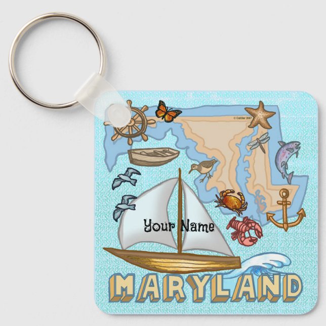 Maryland Schlüsselanhänger (Vorderseite)