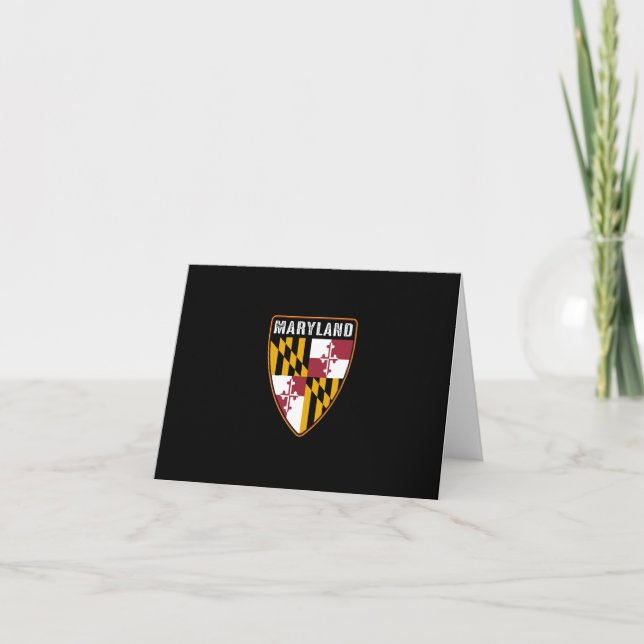 Maryland Shield Dankeskarte (Vorderseite)