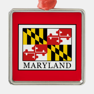 Maryland Silbernes Ornament