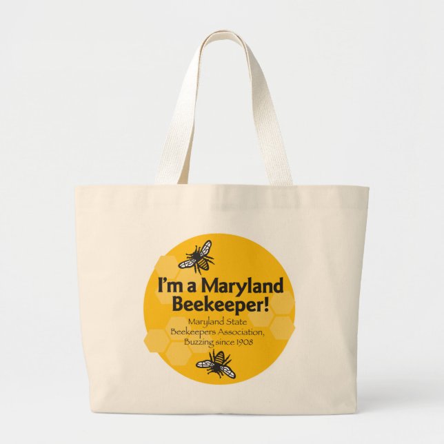 Maryland Staat Beekeepers Association Tote Bag Jumbo Stoffbeutel (Vorne)