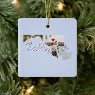 Maryland Staat Foto Keramikornament