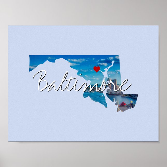 Maryland Staat Foto Poster (Vorne)