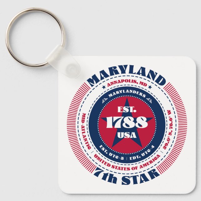 Maryland Staat Schlüsselanhänger (Vorderseite)