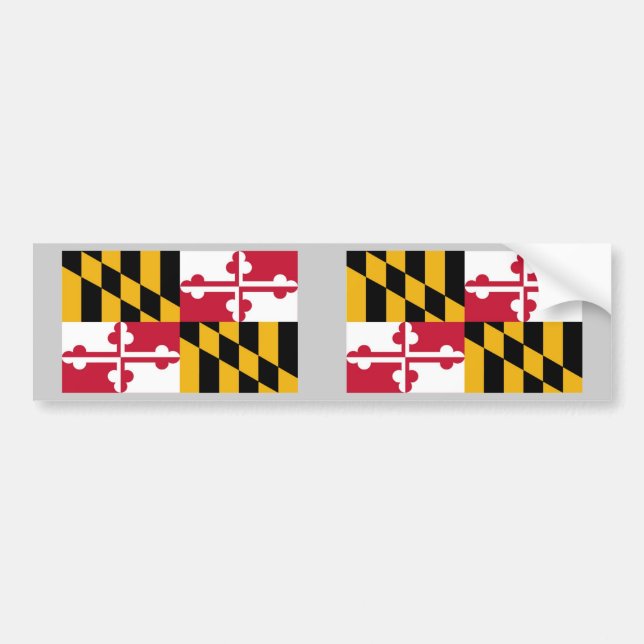 Maryland-Staats-Flagge Autoaufkleber (Vorne)