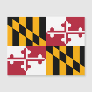Maryland-Staats-Flagge fertigen kundenspezifisch Magnetkarte