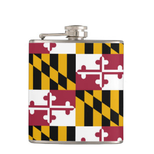 Maryland-Staats-Flagge Flachmann