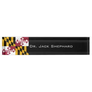 Maryland-Staats-Flagge Namensplakette
